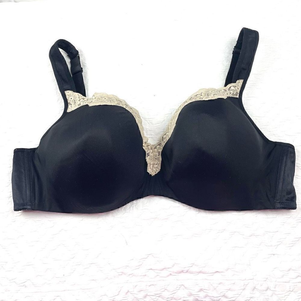 BUY 1 GET 1 FREE Avenue Body 46DD black full coverage lace accents comfortable e